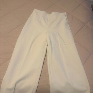 Zara Cream Wide Leg Women's Pants